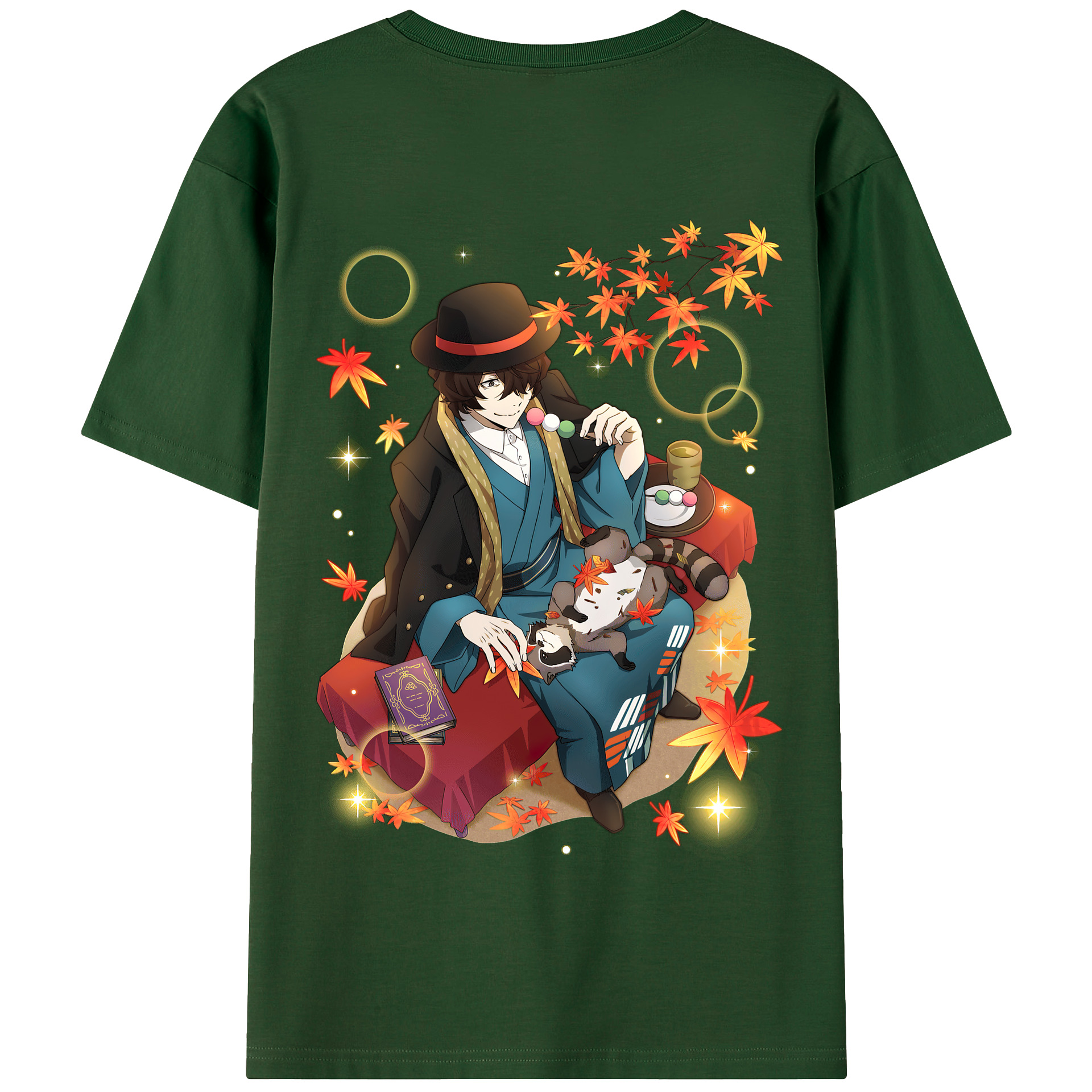 （画像用） 文豪ストレイドッグス Bungo Stray Dogs 綿100％半袖Tシャツ（背面プリント）